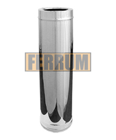 Труба-сэндвич Ferrum 1 м 430/0,5мм+Оц